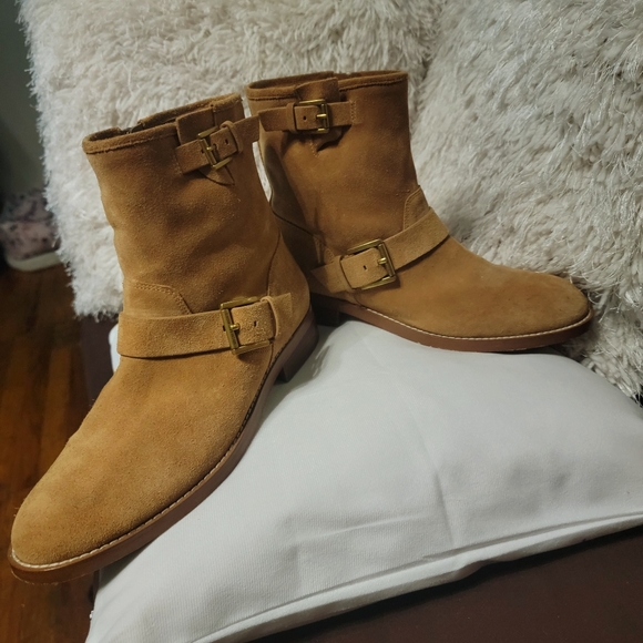 Michael kors suede ankle Boot excellent very cleen 9color tan - Picture 13 of 16